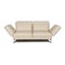 Cream Leather 2-Seater Sofa with Relax Function from Brühl Moule 1