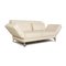 Cream Leather 2-Seater Sofa with Relax Function from Brühl Moule 8