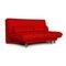 Red Fabric Quint 2-Seater Sofa with Sleeping Function from Brühl 7