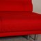 Red Fabric Quint 2-Seater Sofa with Sleeping Function from Brühl 4