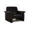 Black Leather Lucca Armchair from Willi Schillig 1