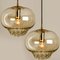 Smoked Golden & Brown Pendant Lights by Peill & Putzler, 1960s, Set of 2, Image 3