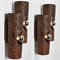 Brown Ceramic Tube Wall Light, Germany, 1970s, Set of 2, Image 3