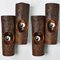 Brown Ceramic Tube Wall Light, Germany, 1970s, Set of 2 2