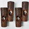 Brown Ceramic Tube Wall Light, Germany, 1970s, Set of 2, Image 2