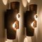 Brown Ceramic Tube Wall Light, Germany, 1970s, Set of 2 8