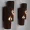 Brown Ceramic Tube Wall Light, Germany, 1970s, Set of 2 6
