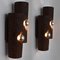 Brown Ceramic Tube Wall Light, Germany, 1970s, Set of 2, Image 6