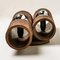 Brown Ceramic Tube Wall Light, Germany, 1970s, Set of 2 4