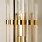 Venini Style Murano Glass & Gilt Brass Sconces, 1960s, Set of 2 4