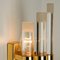 Venini Style Murano Glass & Gilt Brass Sconces, 1960s, Set of 2 6