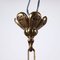 Glass & Brass Chandelier, Image 3
