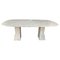 Vintage Carrara Marble Dining Table, Image 1