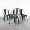 Model A Dining Outdoor Chairs from Tolix, 1950s, Set of 6 1