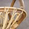 French Rattan Hooped Back Armchair, 1960s 8