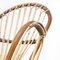 French Rattan Hooped Back Armchair, 1960s 3