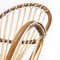 French Rattan Hooped Back Armchair, 1960s, Image 3