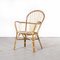 French Rattan Hooped Back Armchair, 1960s, Image 1