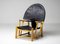 Black Leather Hoop Chair G23 by Piero Palange & Werther Toffoloni for Germa, Image 7