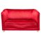 Red Velvet Sofa by Ole Wanscher 1