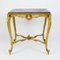 Louis XV Gilded Salon Table with Scagliola Top, France, 1860s 3