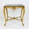 Louis XV Gilded Salon Table with Scagliola Top, France, 1860s, Image 3