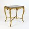 Table de Salon Louis XV Dorée avec Plateau Scagliola, France, 1860s 4