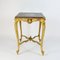 Louis XV Gilded Salon Table with Scagliola Top, France, 1860s 5