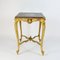 Mesa de salón Louis XV dorada con tablero de escayola, década de 1860, Imagen 5