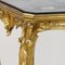 Mesa de salón Louis XV dorada con tablero de escayola, década de 1860, Imagen 10