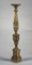 Italian Gold and Silver Lacquered Wooden Candlestick, Late 1700s 6