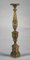 Italian Gold and Silver Lacquered Wooden Candlestick, Late 1700s, Image 6