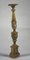 Italian Gold and Silver Lacquered Wooden Candlestick, Late 1700s, Image 2