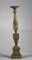Italian Gold and Silver Lacquered Wooden Candlestick, Late 1700s 1