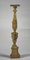 Italian Gold and Silver Lacquered Wooden Candlestick, Late 1700s, Image 3