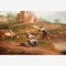 Paesaggio con contadini di un fiume, fine XVIII secolo, olio su tela, Incorniciato, Immagine 3