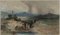 Robert Werner, Roman Countryside, dibujo original, principios del siglo XX, Imagen 1