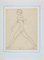 Georges-Henri Tribout, Standing Nude, Original Pencil Drawing, 1950s 1