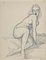 Georges-Henri Tribout, desnudo reclinado, dibujo a lápiz original, años 50, Imagen 1