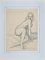 Georges-Henri Tribout, desnudo reclinado, dibujo a lápiz original, años 50, Imagen 2