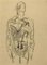 Man Machine, Original Pencil Drawing, Early 20th-Century 1