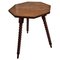 Italian Octagonal Walnut Side Table with Bobbin Turned Barley Twist Legs 1