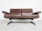 Brown Leather Sofa DS35 from de Sede, 1970s 3