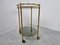 Brass Faux Bamboo Drinks Trolley, 1970s, Set of 2 7