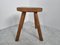 Primitive Wooden Stool, 1950s 2