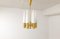 Mid-Century Brass and Opaline Ceiling Lamp by Hans-Agne Jakobsson, Sweden, 1950s 13