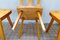 Vintage Swedish Pine Dining Chairs, Set of 4, Image 15