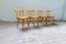 Vintage Swedish Pine Dining Chairs, Set of 4, Image 3