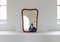 Espejo escultural Art Déco de caoba, años 40, Imagen 10