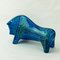 Mid-Century Italian Rimini Blu Ceramic Bull by Aldo Londi for Bitossi 8